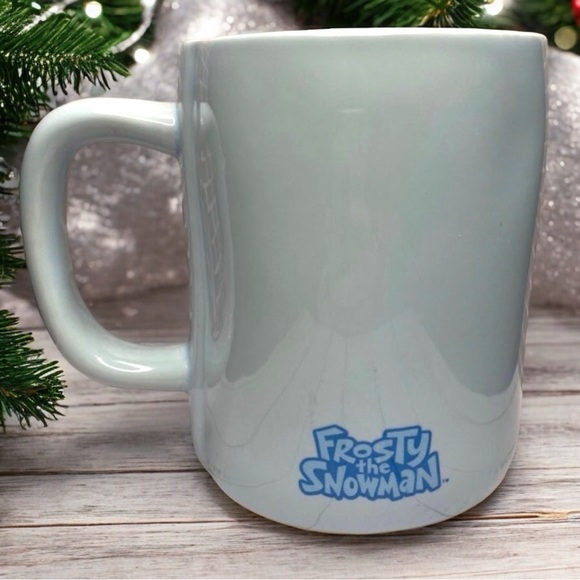 RAE DUNN ‘Jolly Happy Fun’ Frosty the Snowman Light Blue Mug – (16 oz) - Picture 3 of 6